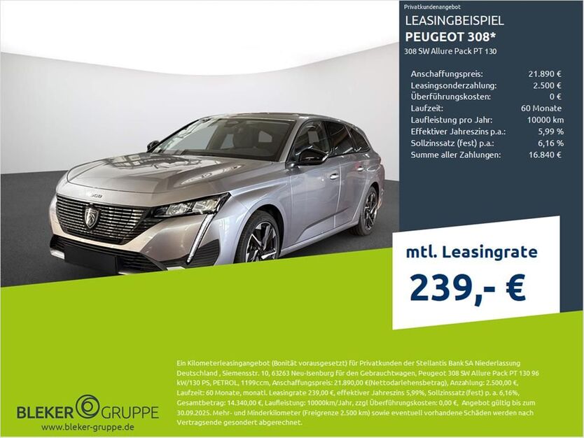 Peugeot 308 44.099 km 19.890 € Münster - Amelsbüren 48163