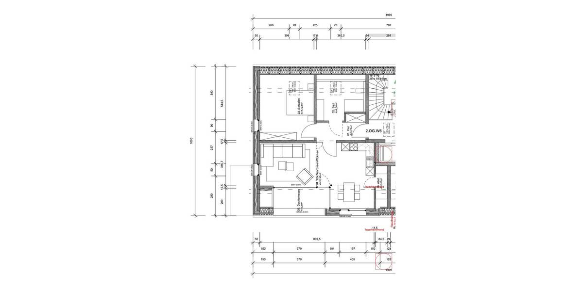 Etagenwohnung Halle Westf. Halle - 3 Zimmer, 80 m&sup2;, 1.250&euro; | Angebot:26731064