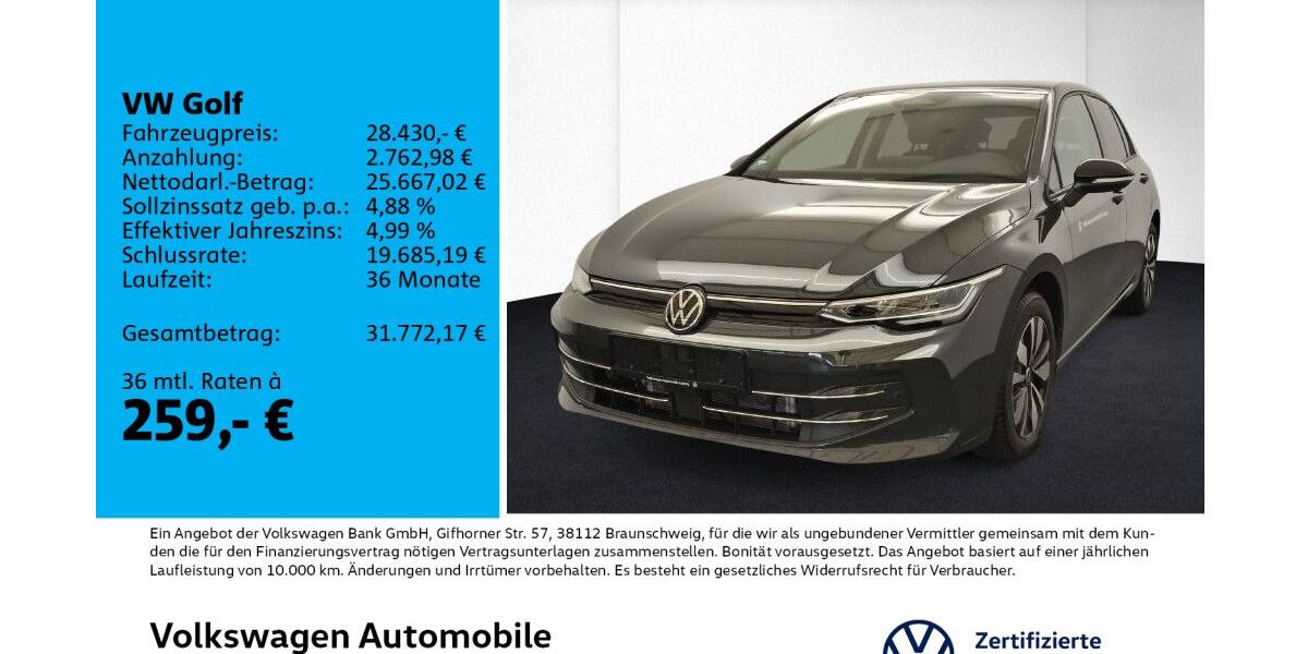 VW Golf 4.900 km 28.430 &euro; Leipzig 04178