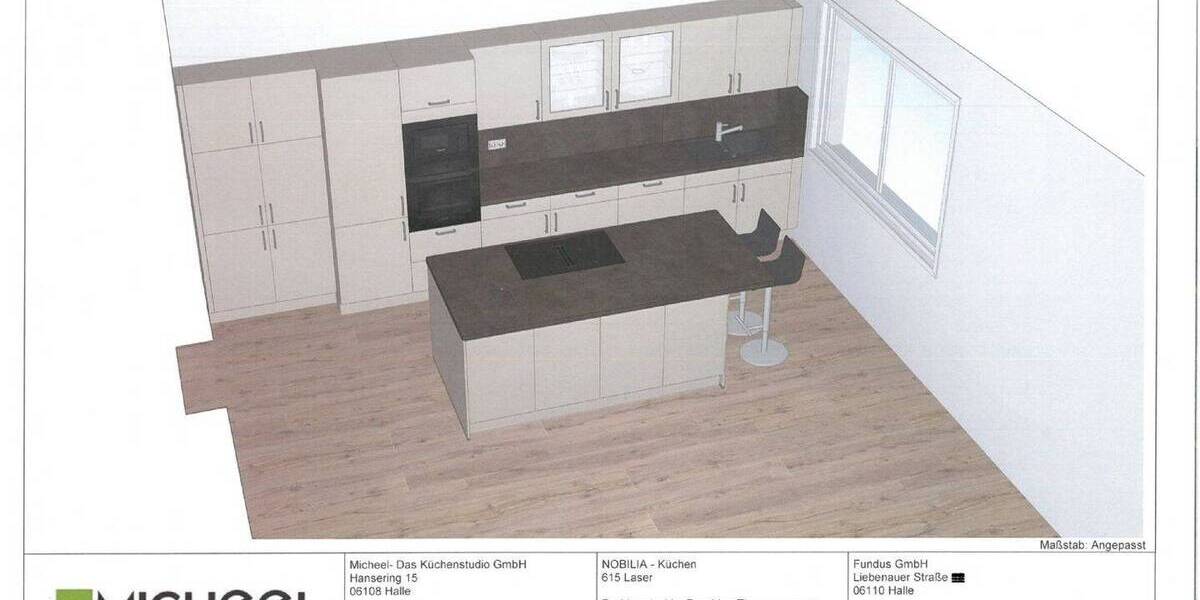 Exklusive Eigentumswohnung inkl. sehr hochwertiger Einbauküche und großem Balkon, optional Stellplatz 3 zimmer