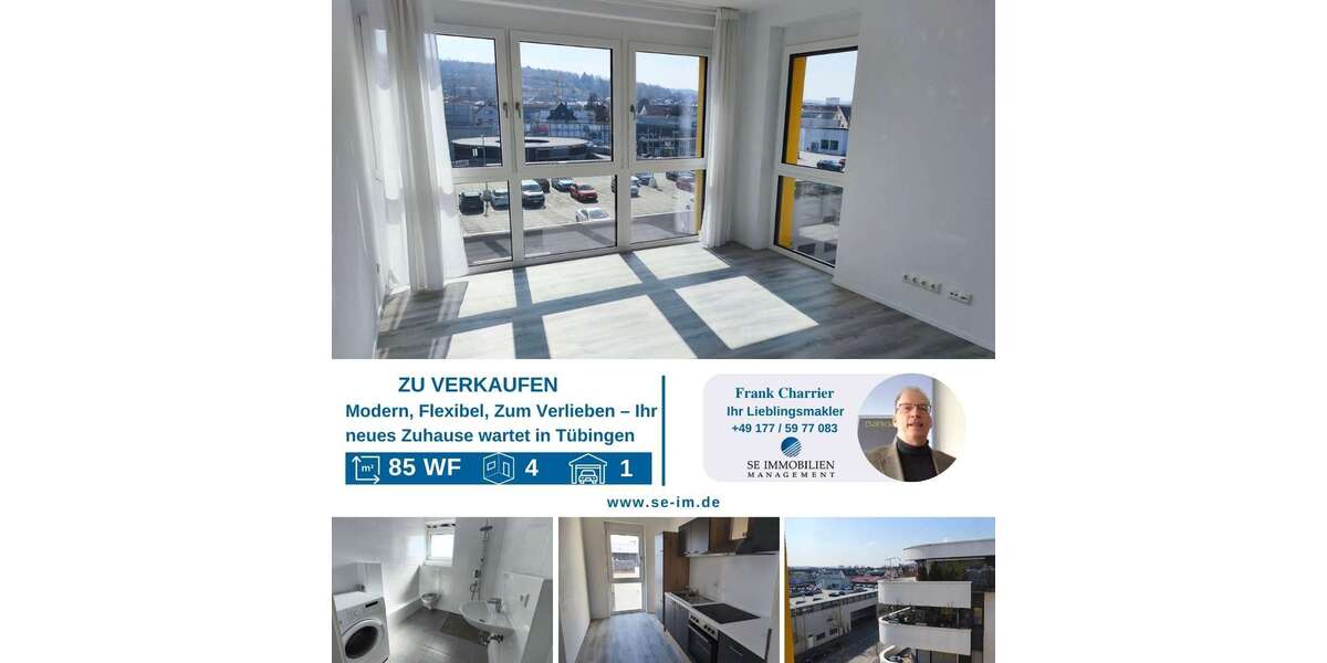 Etagenwohnung Tübingen Derendingen - 4 Zimmer, 85 m&sup2;, 628.888&euro; | Angebot:26017597