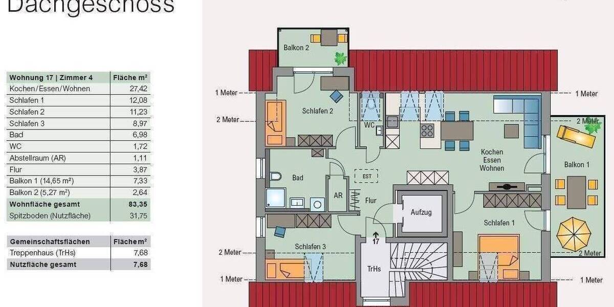 Etagenwohnung Pleinfeld Ramsberg - 2 Zimmer, 251.000&euro; | Angebot:26799305