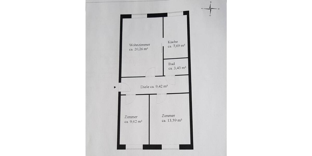 Dachgeschoßwohnung Jena Burgau - 3 Zimmer, 64 m&sup2;, 980&euro; | Angebot:25394292