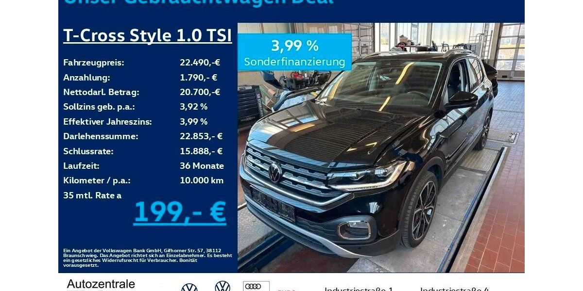 VW T-Cross 25.900 km 22.490 &euro; Heiligenroth 56412