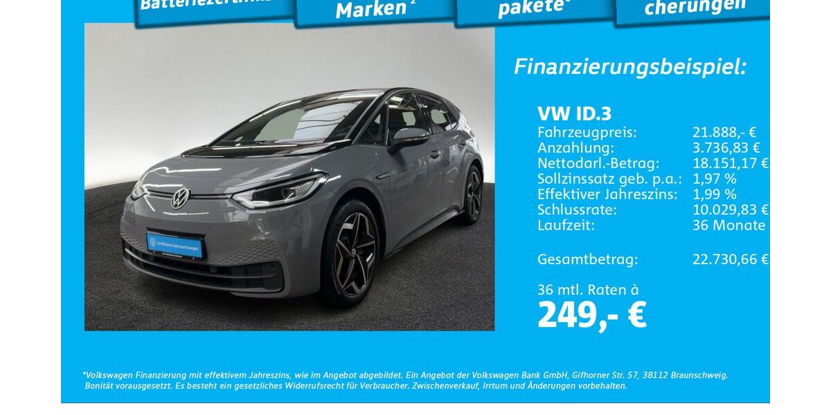 VW ID.3 23.427 km 21.888 &euro; Hamburg 22761