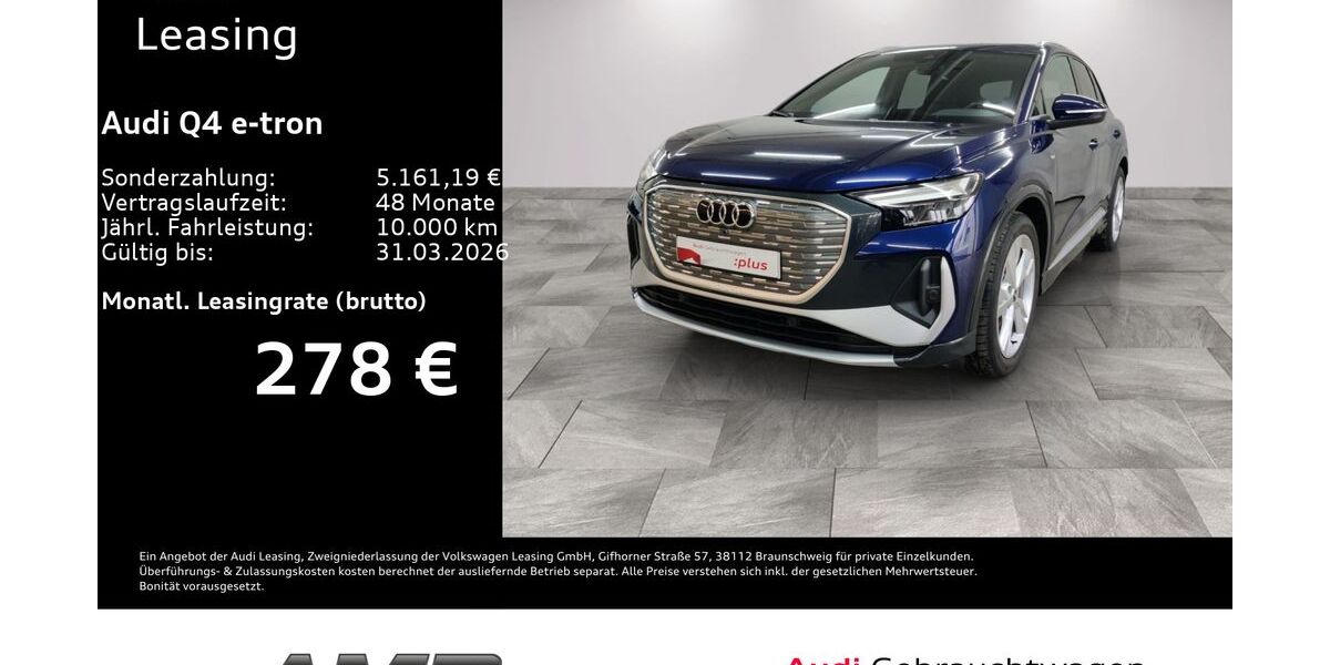 Audi Q4 e-tron 7.410 km 38.280 &euro; Borna 04552