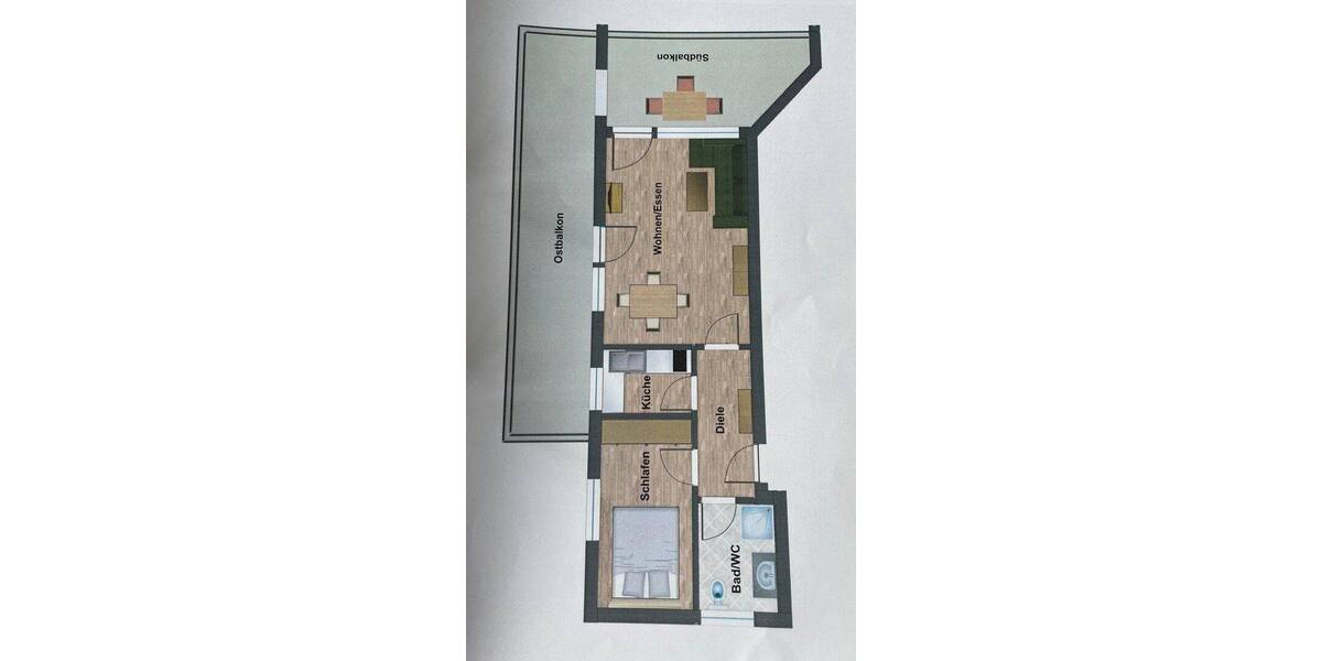 Etagenwohnung Oberstdorf - 2 Zimmer, 46 m&sup2;, 449.000&euro; | Angebot:26819331
