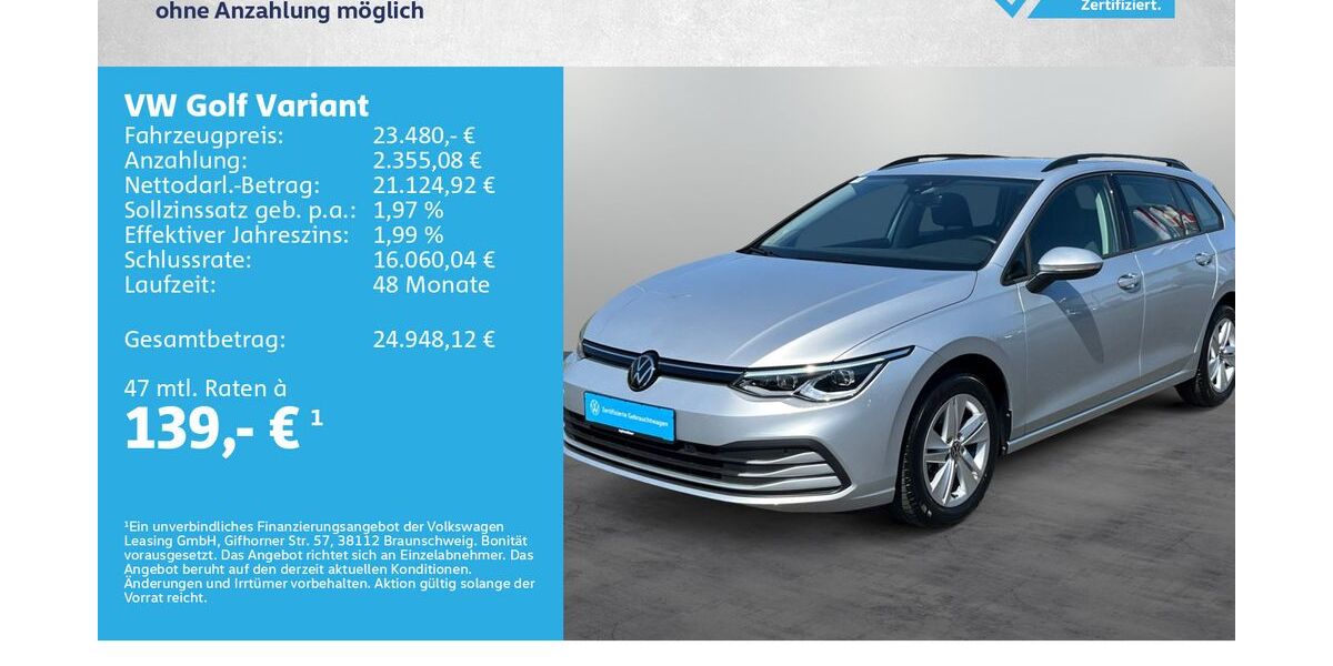 VW Golf 30.000 km 23.180 &euro; Kitzingen 97318