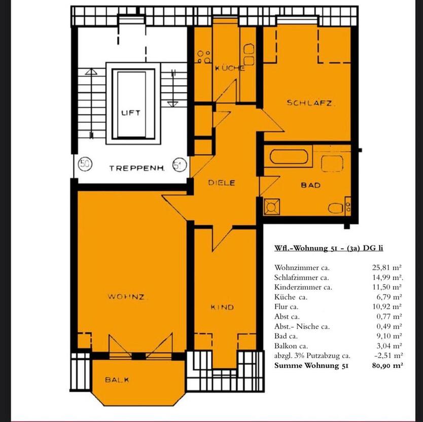 3 Raum Dachgeschoßwohnung & Provisionsfrei