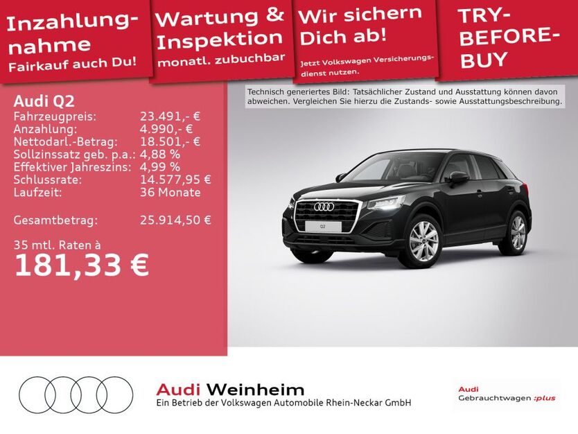 Audi Q2 28.998 km 23.491 € Weinheim 69469