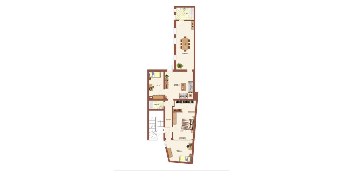 Etagenwohnung Mönchengladbach Süd - 4 Zimmer, 115 m&sup2;, 285.000&euro; | Angebot:26479226