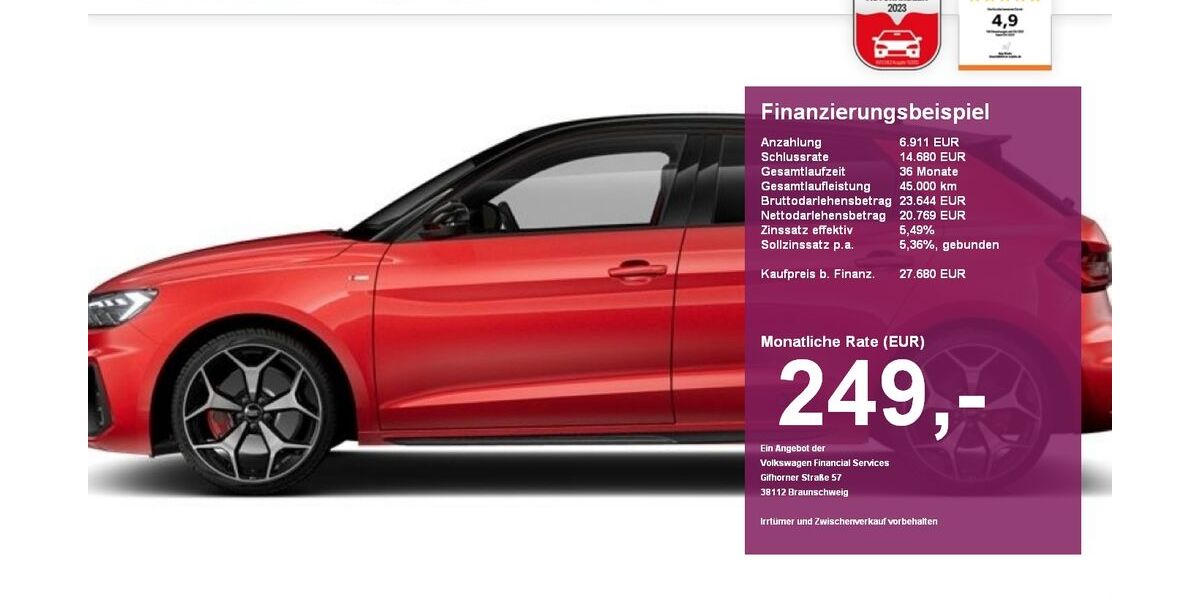 Audi A1 10.000 km 27.680 &euro; Albbruck 79774