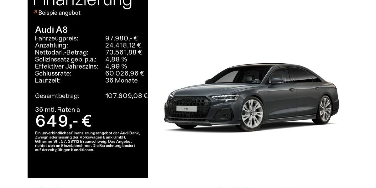 Audi A8 29.666 km 97.980 &euro; Hofheim 65719