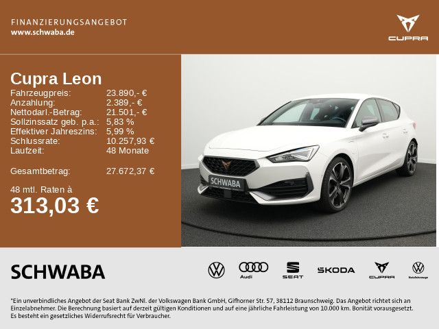 Cupra Leon 70.680 km 23.180 € Gersthofen 86368