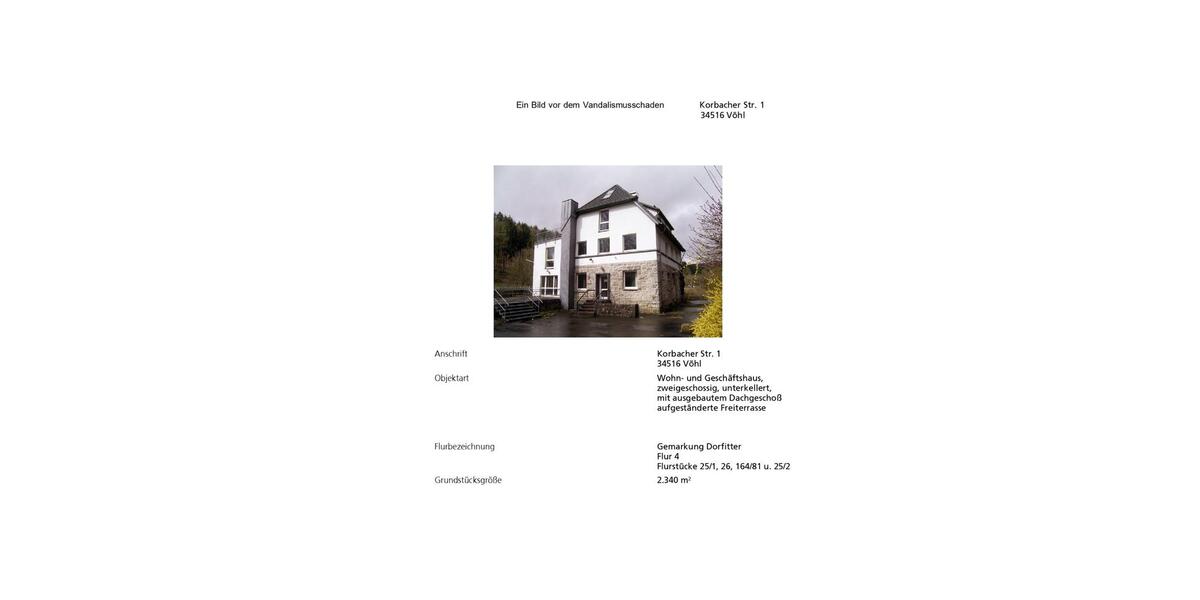 Mehrfamilienhaus, Wohnhaus Vöhl - 190.000&euro; | Angebot:26565882