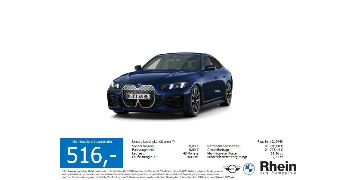 BMW i4 23.992 km 49.740 &euro; Buchen- Hettingen 74722