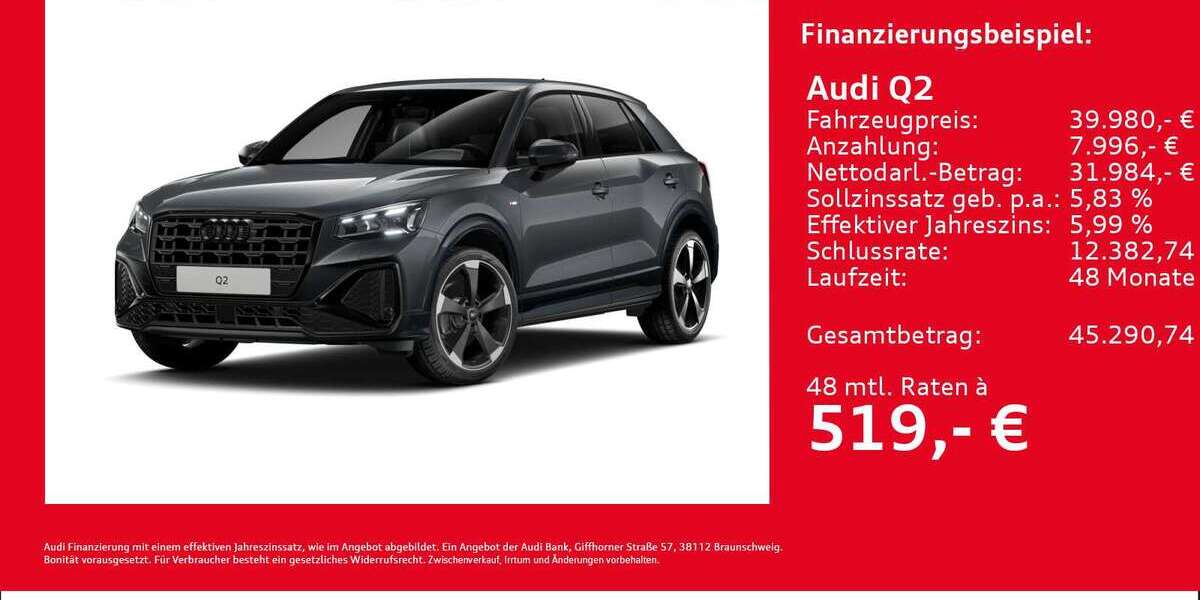 Audi Q2 1.890 km 39.980 &euro; Hamburg 22419