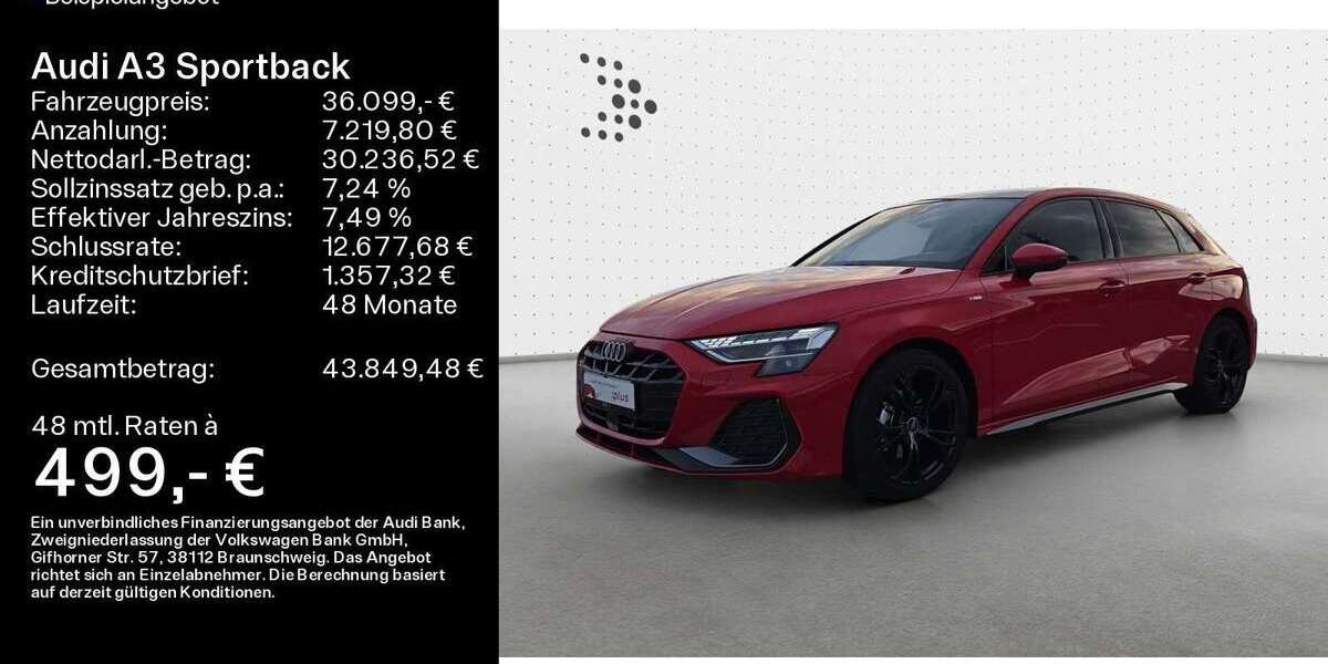 Audi A3 6.900 km 36.099 € Buedingen 63654