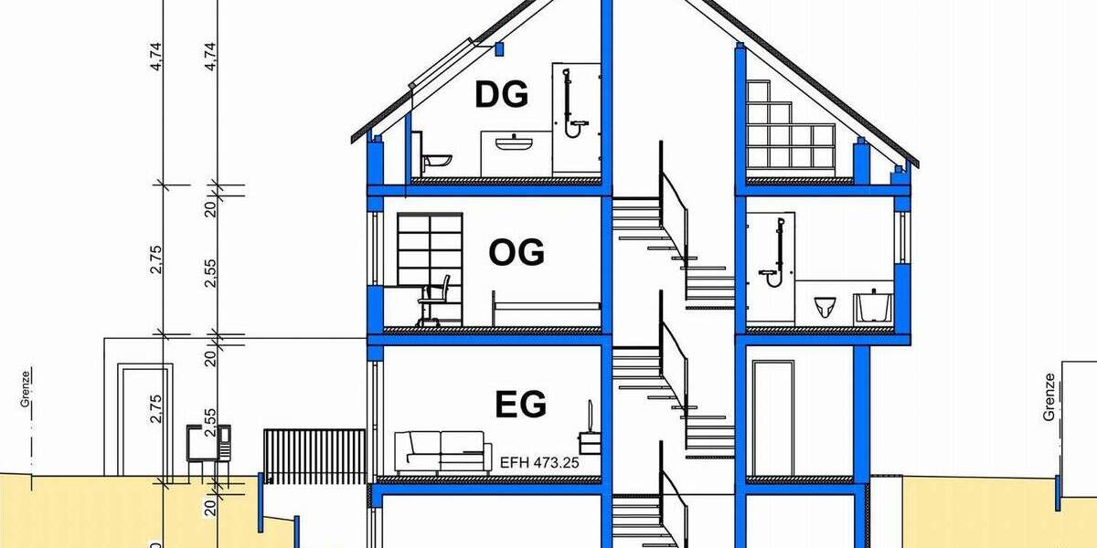 Doppelhaushälfte Gärtringen - 7 Zimmer, 152 m&sup2;, 770.000&euro; | Angebot:25774874