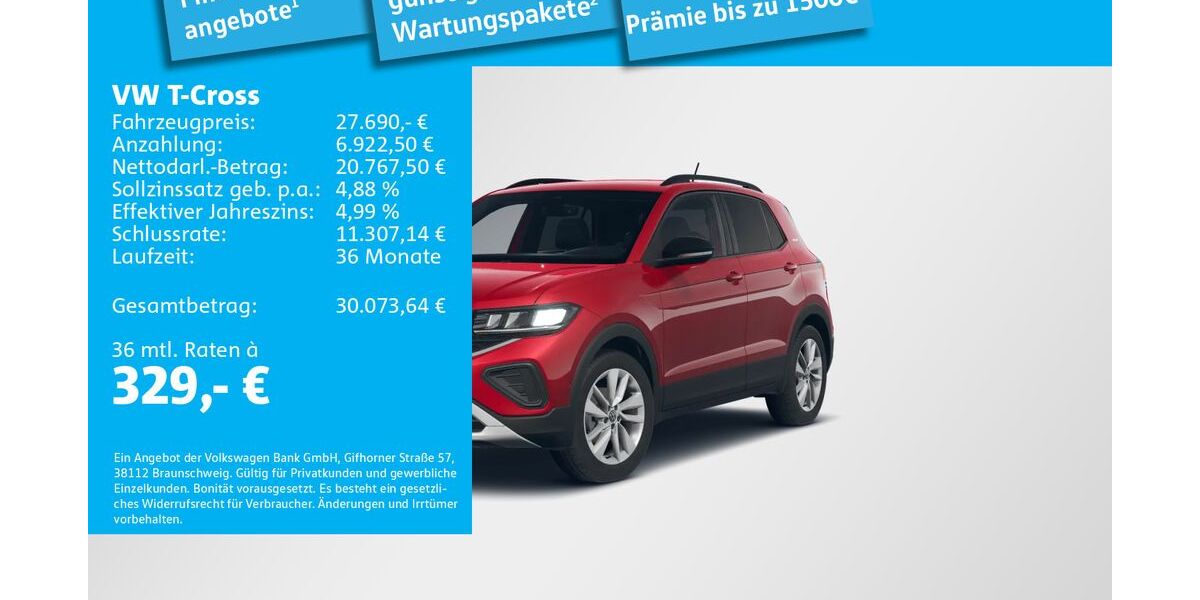 VW T-Cross 3.000 km 31.250 &euro; München 81669