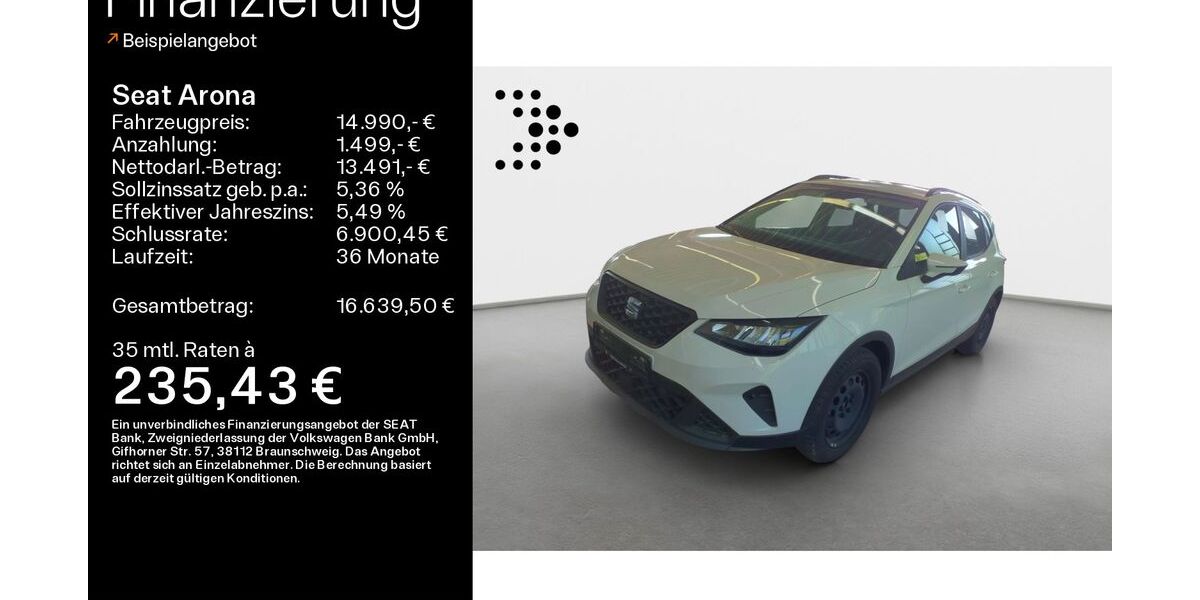 Seat Arona 31.721 km 14.990 &euro; Haßfurt 97437