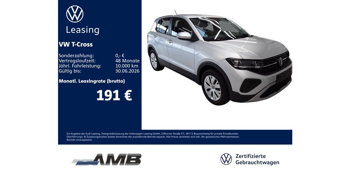 VW T-Cross 11.860 km 18.590 &euro; Borna 04552