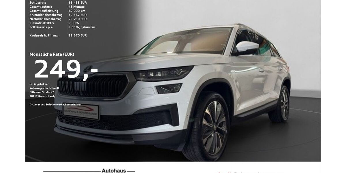 Skoda Kodiaq 56.486 km 28.960 &euro; Ravensburg 88214
