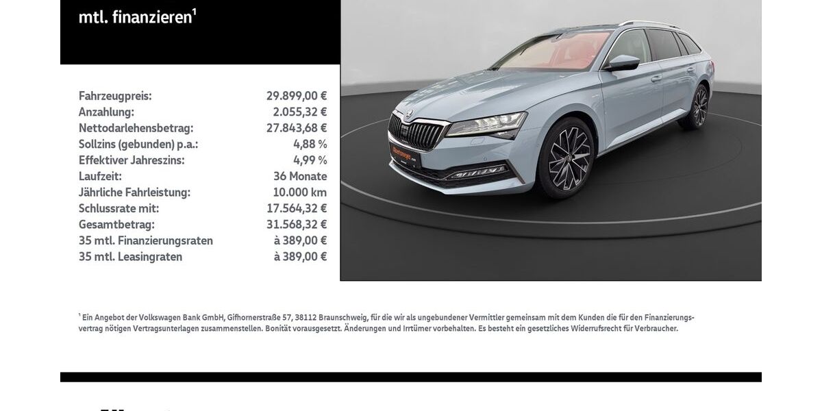Skoda Superb 89.998 km 29.489 &euro; Leinefelde-Worbis/DE 37327