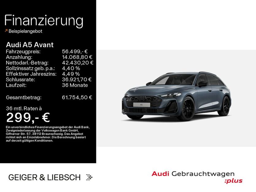 Audi A5 15.063 km 55.980 € Linsengericht 63589