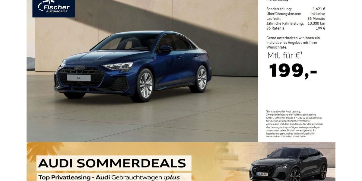 Audi A3 11.019 km 28.940 &euro; Ursensollen 92289