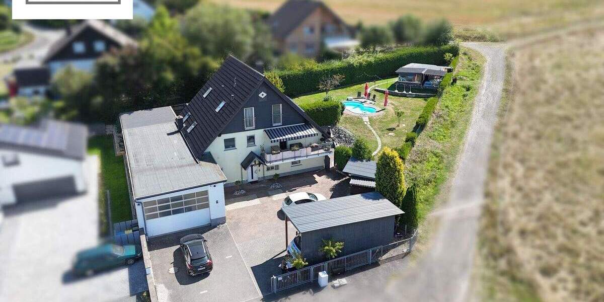 Ihr Rückzugsort am Feldrand-Mehrfamilienhaus mit Garten, Pool und Sauna in Lohra-Kirchvers 1 zimmer