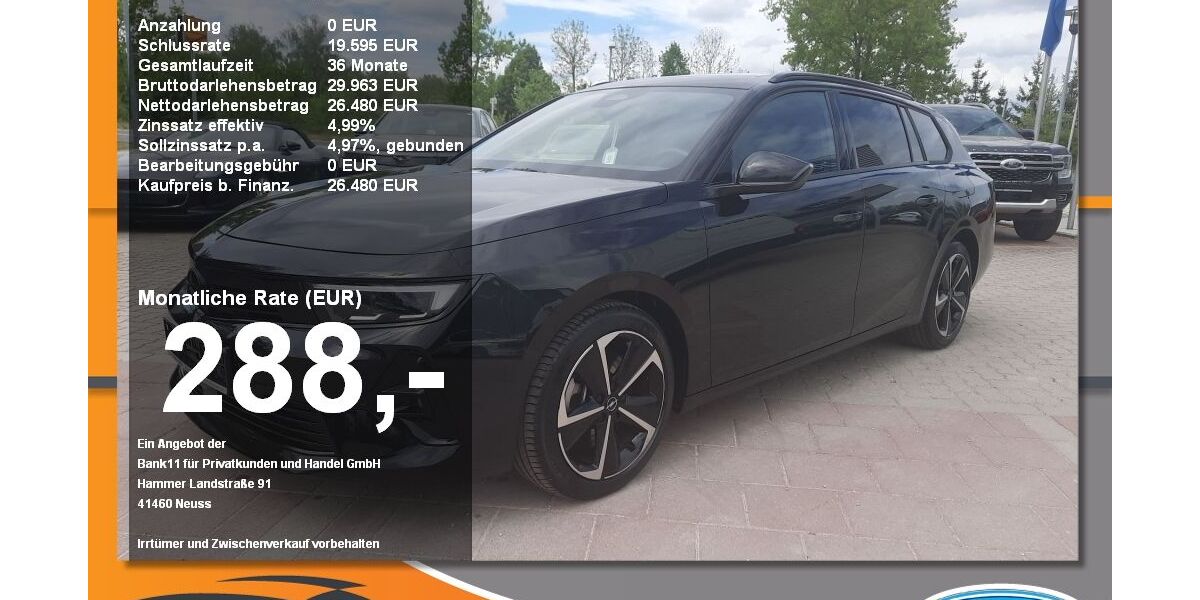 Opel Astra 16.734 km 26.480 &euro; Neustadt / Donau 93333
