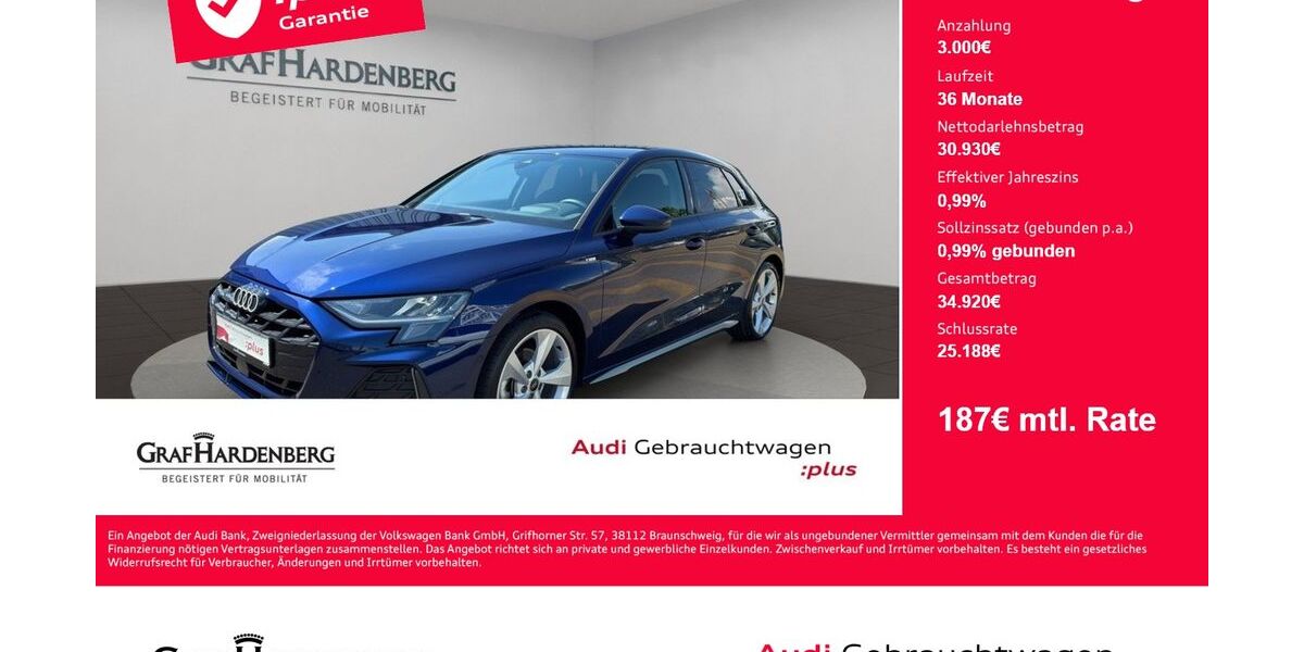 Audi A3 18.500 km 32.960 &euro; Konstanz 78467