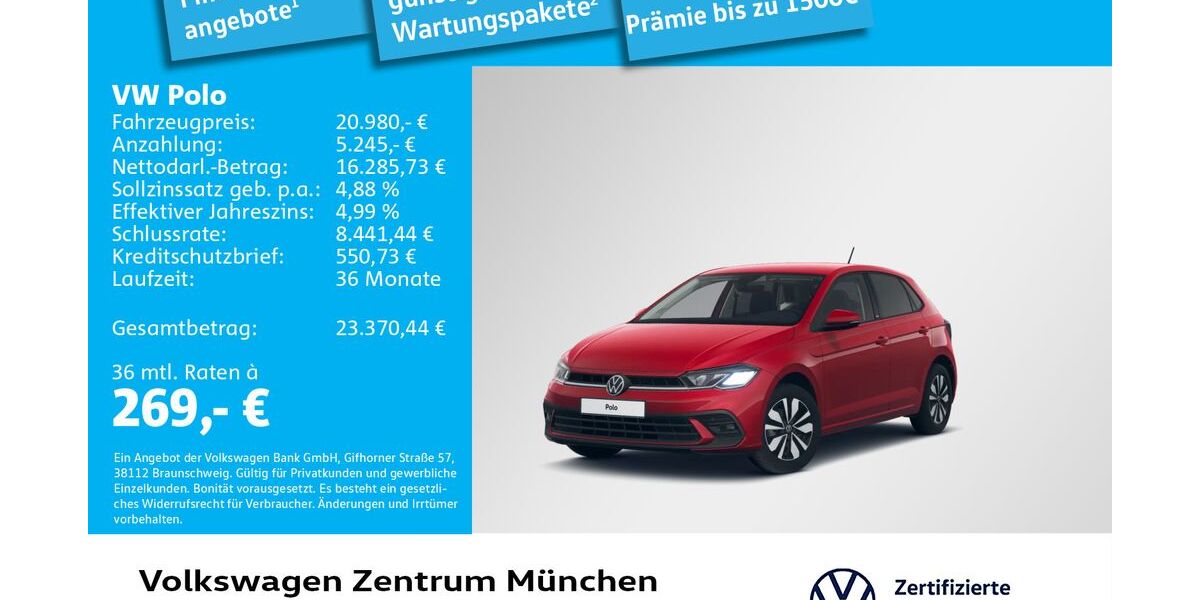 VW Polo 20.458 km 20.980 &euro; München 80687