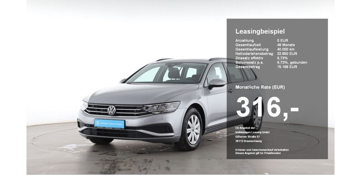 VW Passat Variant 34.095 km 22.850 &euro; Plattling 94447
