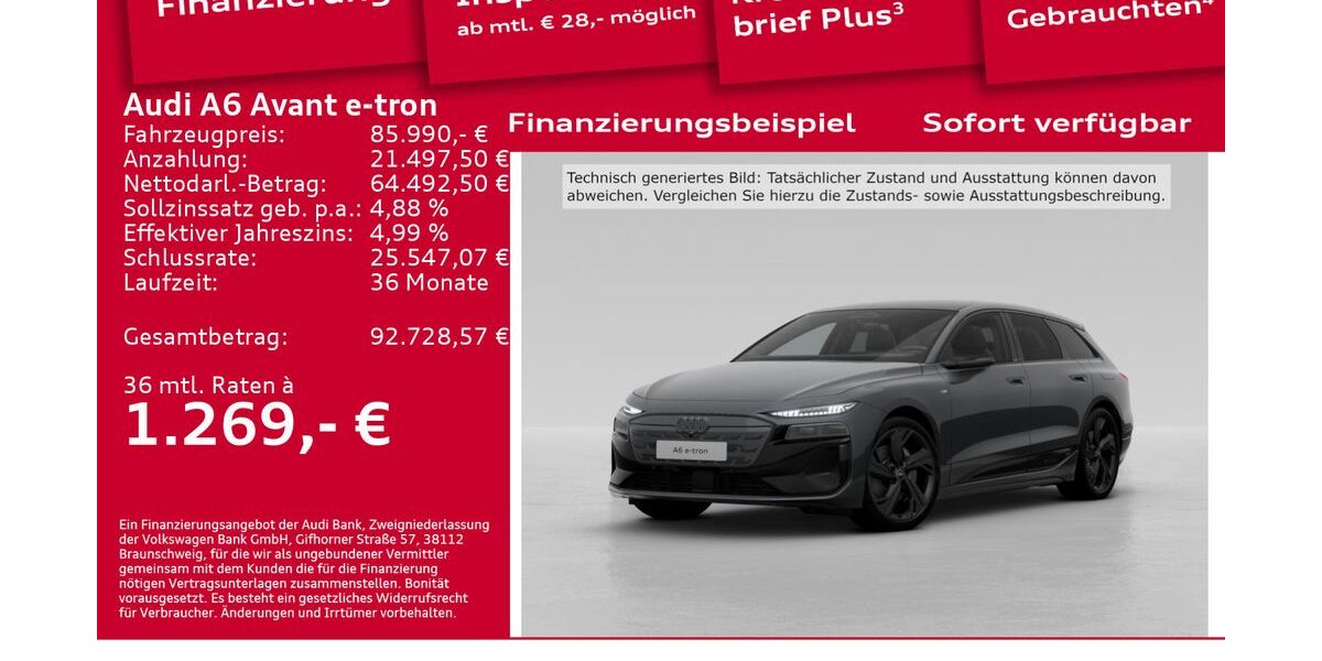 Audi A6 e-tron 6.001 km 85.990 &euro; Berlin 12489