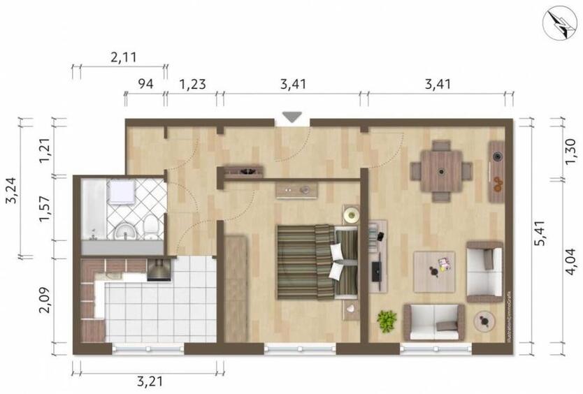2-RaumWohnung in der Neustadt