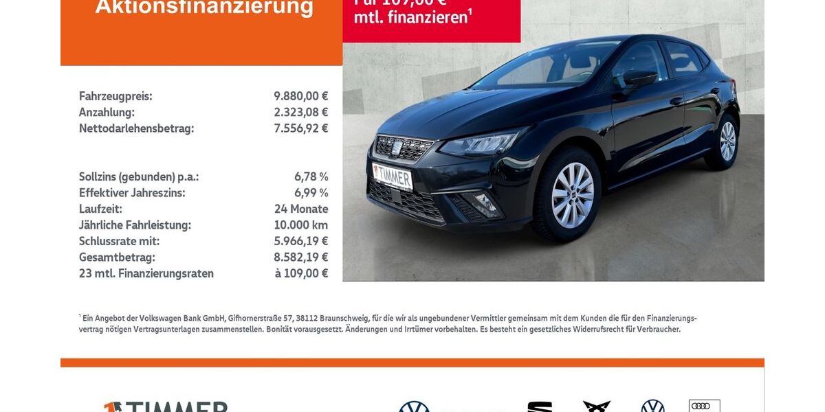 Seat Ibiza 123.127 km 9.880 &euro; Nordhorn 48529