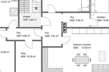 Wohnung Heideland - 5 Zimmer, 120 m&sup2;, 960&euro; | Angebot:26413443