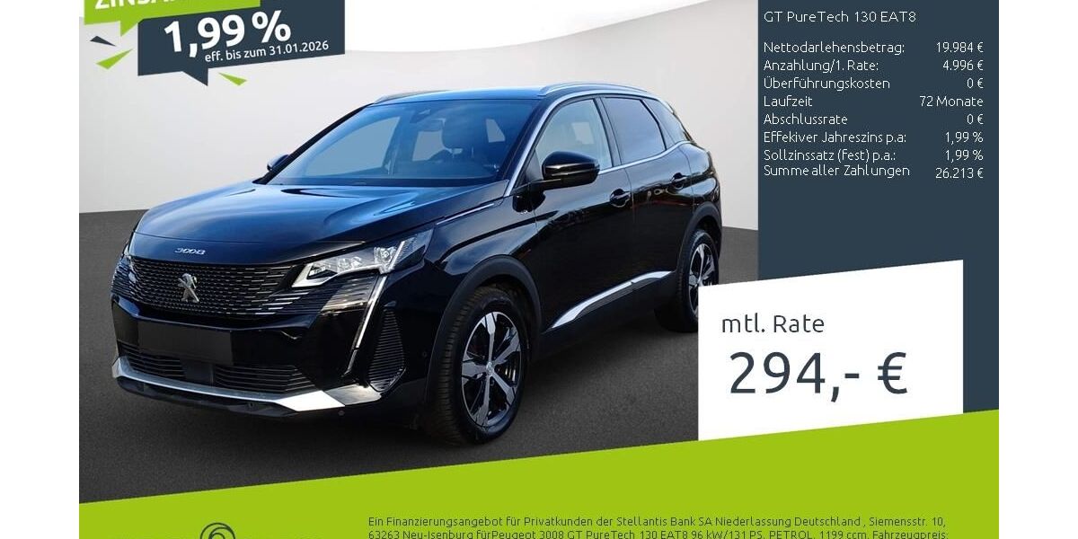Peugeot 3008 50.699 km 24.380 &euro; Dortmund 44263