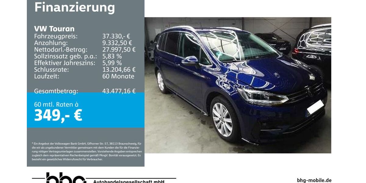 VW Touran 21.321 km 37.330 &euro; Rottweil 78628