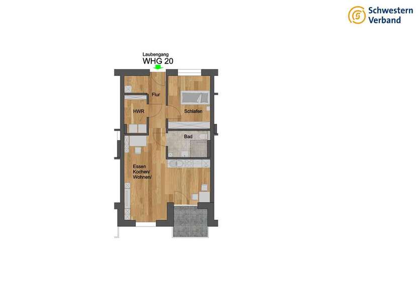 Wohnung zum Mieten in Külsheim 700 € 59.58 m²