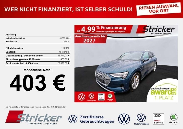 Audi e-tron 33.660 km 33.949 &euro; Detmold 32760