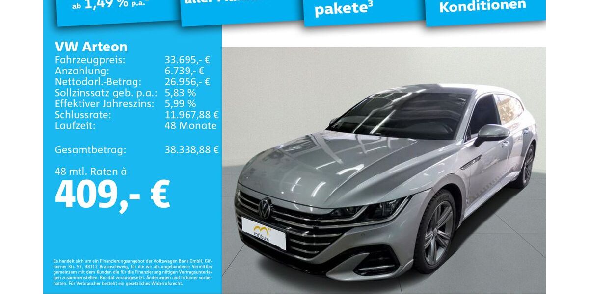 VW Arteon 51.054 km 33.695 &euro; Berlin 13088