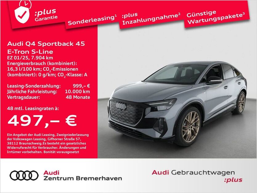 Audi Q4 e-tron 7.904 km 51.930 € Bremerhaven 27576