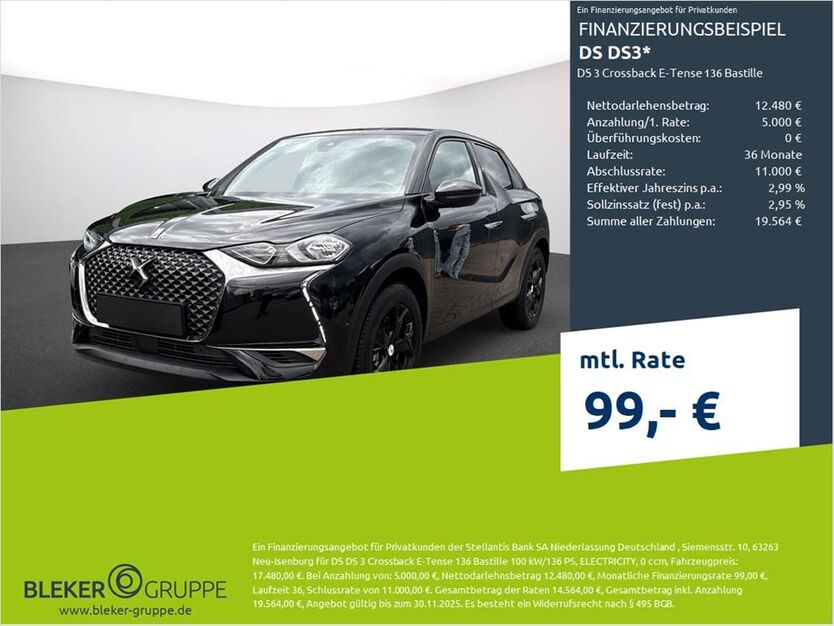 DS Automobiles DS3 Crossback 17.558 km 17.480 € Borken 46325