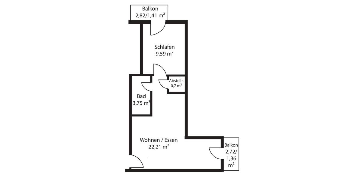 Dachgeschoßwohnung Osterhofen - 2 Zimmer, 42 m&sup2;, 570&euro; | Angebot:24815282