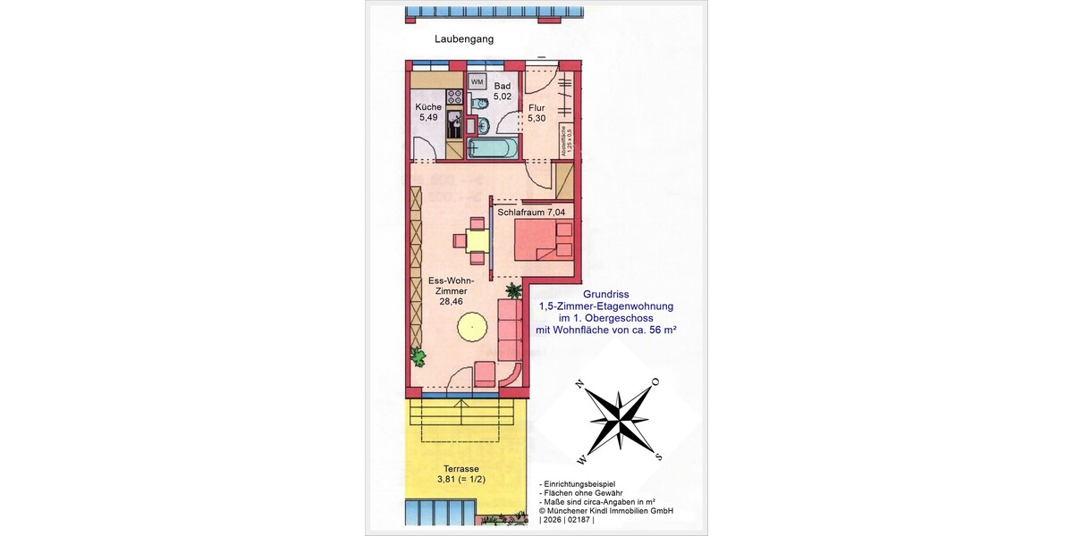 ** Traumapartment mit Sonnenterrasse ** und Stellplatz !! in S-Bahn-Nähe !! TOP-LAGE in GILCHING !! - Etagenwohnung Gilching | Angebot:26544391
