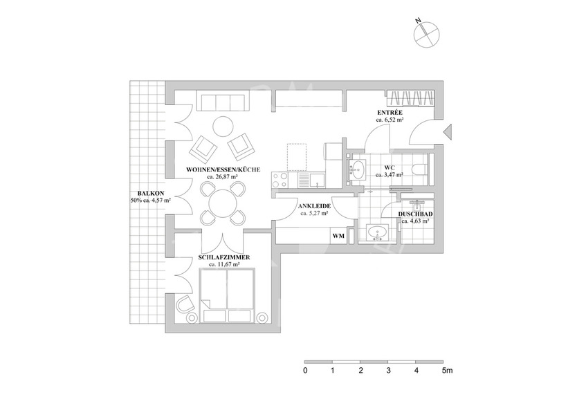 Ein Zuhause für Menschen mit Anspruch - mitten in Oberkassel 2 zimmer
