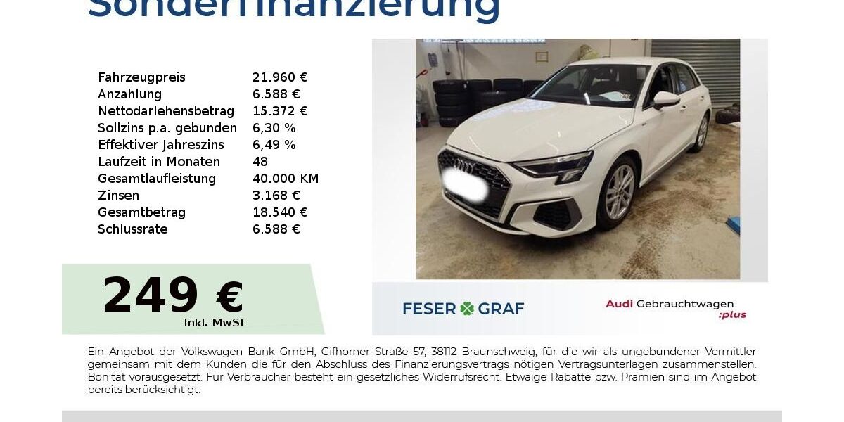 Audi A3 120.950 km 21.960 &euro; Höchstadt an der Aisch 91315